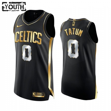 Kinder NBA Boston Celtics Trikot Jayson Tatum 0 2020-21 Schwarz Golden Edition Swingman